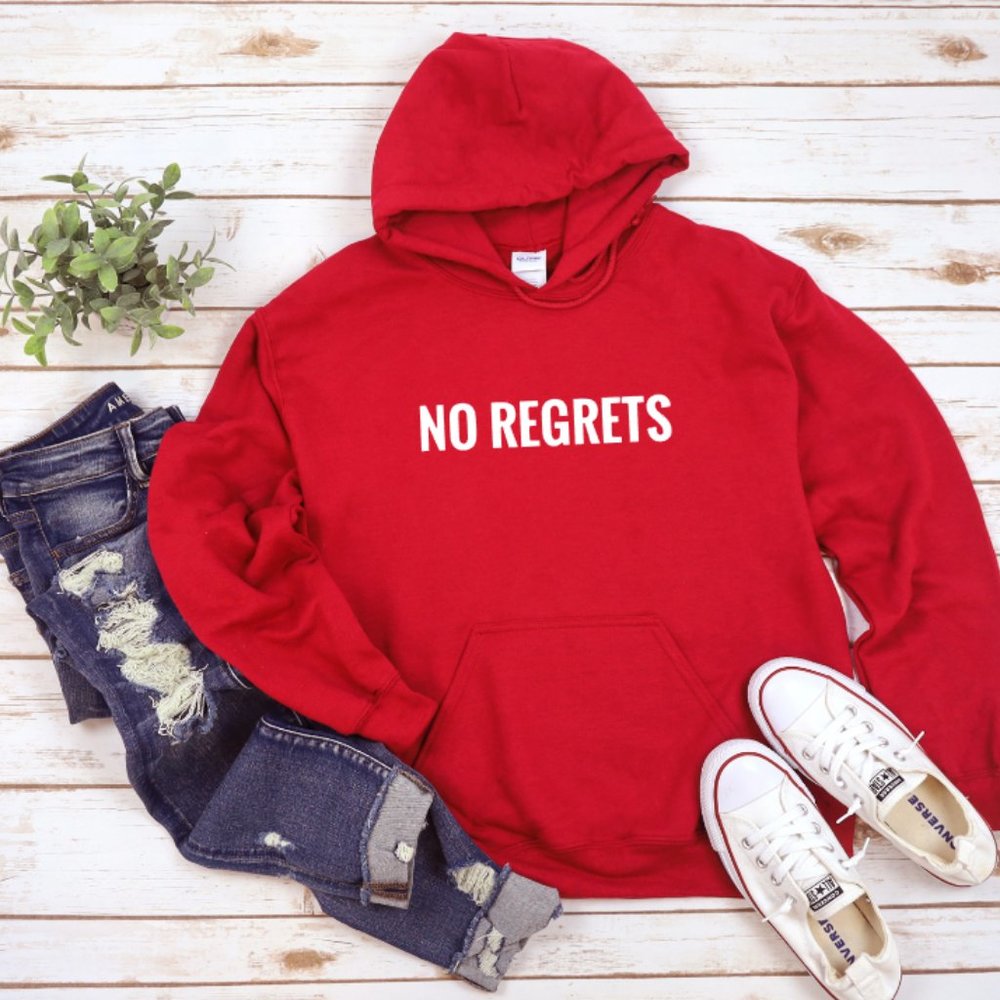 No Regrets Hoodie, Sweatshirt